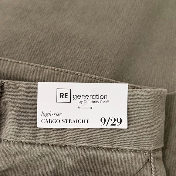 Olive Re Generation Cargo Jeans - Picture 3 of 12